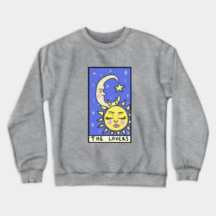 the lovers tarot design Crewneck Sweatshirt